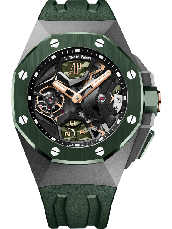 26589IO.OO.D056CA.01 44MM Titanium Green Concept