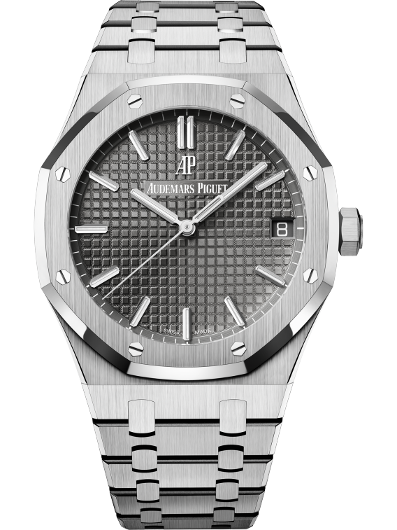 15500ST.OO.1220ST.02 41MM Stainless Steel Royal Oak Grey Dial