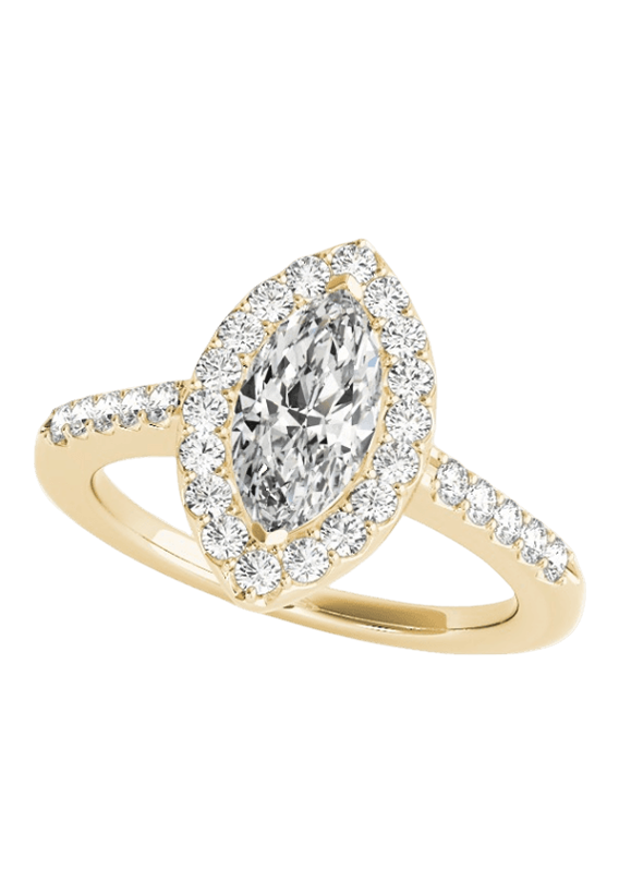 ENGAGEMENT RINGS HALO MARQUISE
