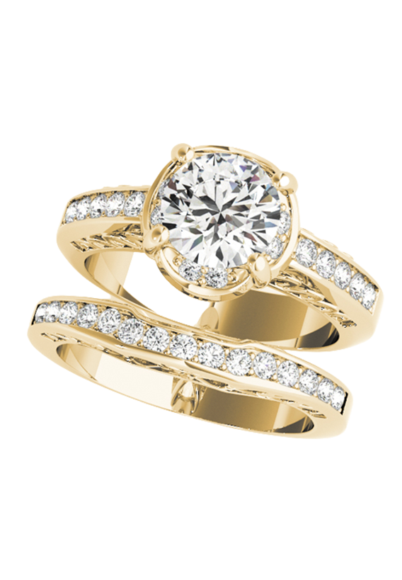 ENGAGEMENT RINGS SINGLE ROW PRONG SET