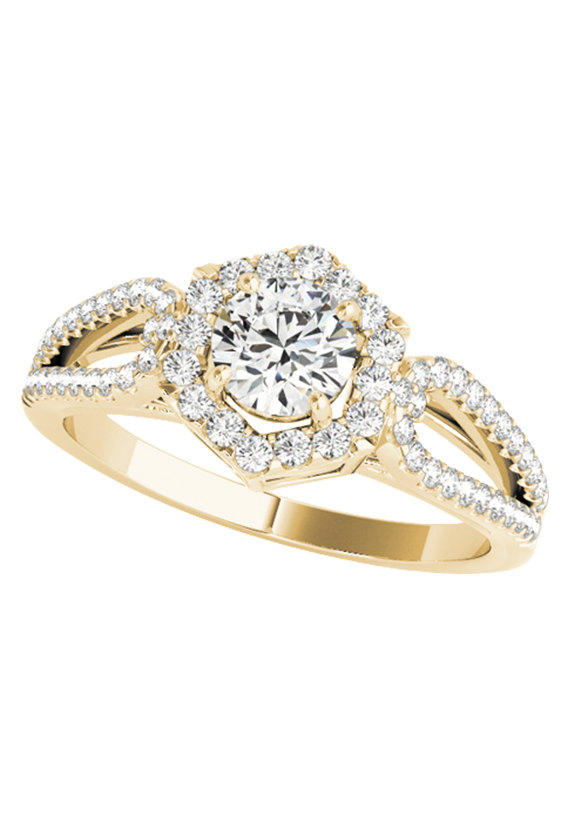 ENGAGEMENT RINGS HALO ROUND
