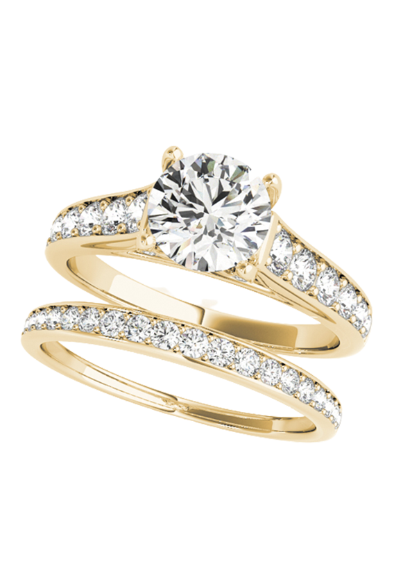 ENGAGEMENT RINGS SINGLE ROW PRONG SET