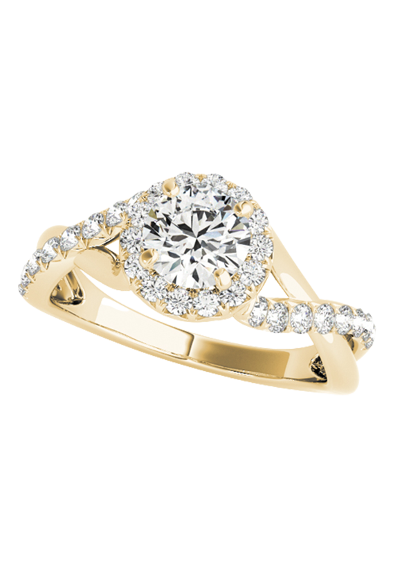 ENGAGEMENT RING WITH FIXED HEAD