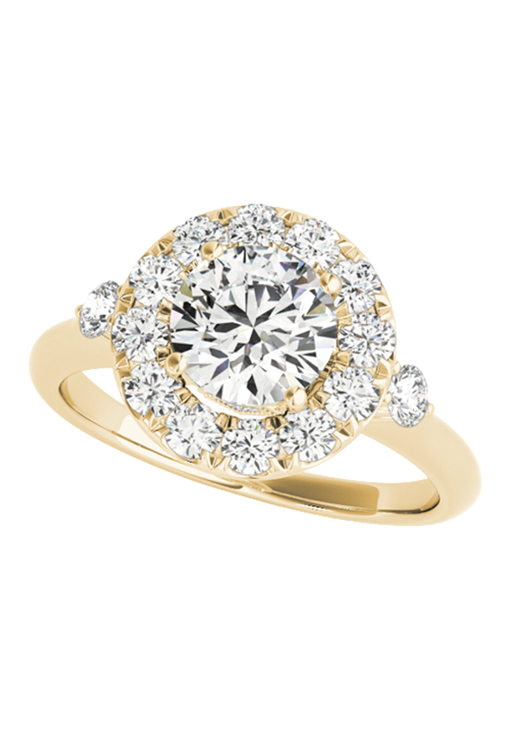 ENGAGEMENT RINGS HALO ROUND
