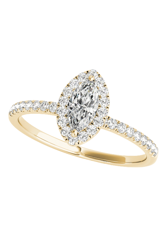 ENGAGEMENT RINGS HALO MARQUISE