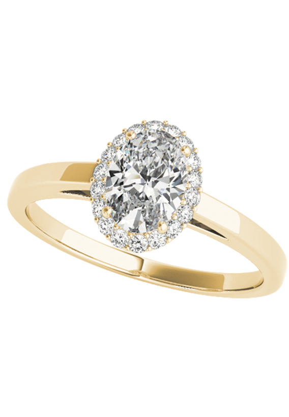 ENGAGEMENT RINGS HALO OVAL