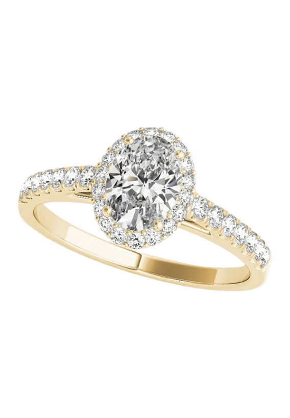 ENGAGEMENT RINGS HALO OVAL