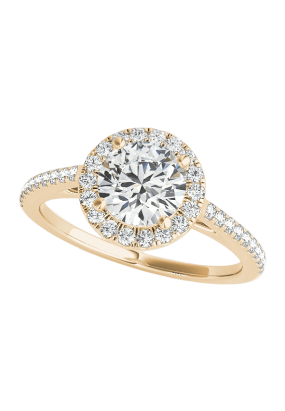 ROUND HALO ENGAGEMENT RING