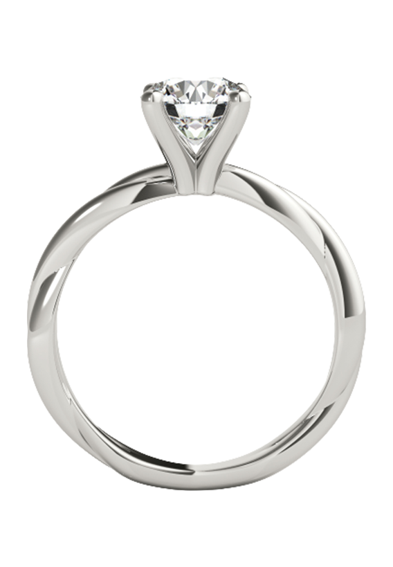 TWISTED SHANK ENGAGEMENT RING
