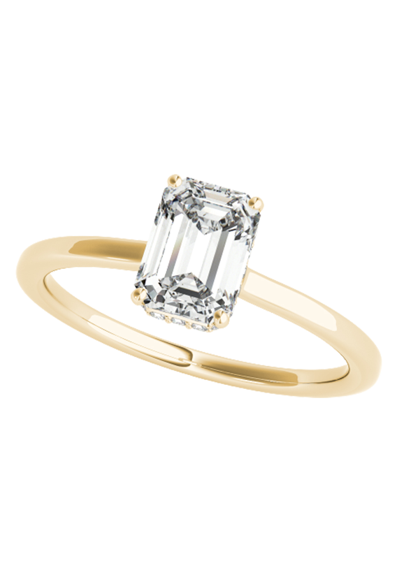 ENGAGEMENT RINGS EMERALD CUT