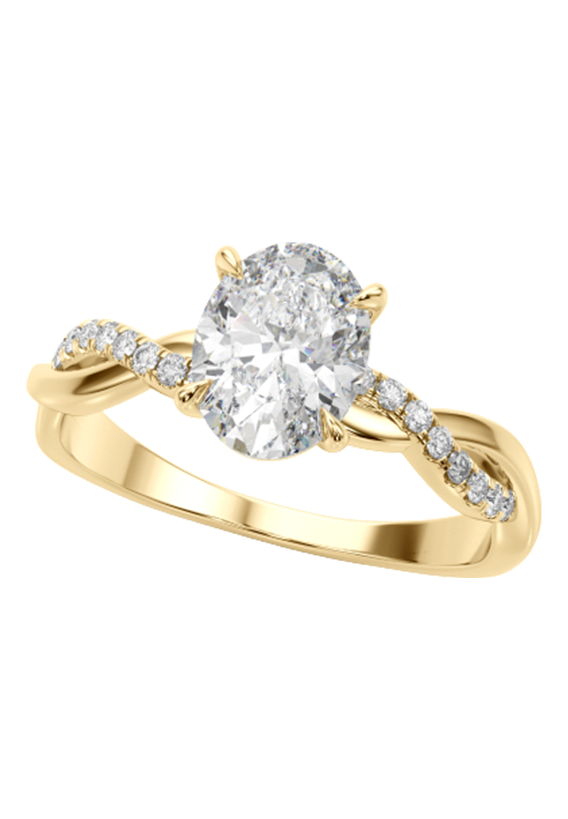 ENGAGEMENT RINGS OVAL CENTER