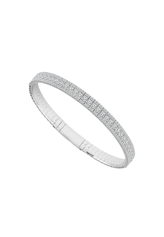 Ladies Diamond Flexible Bangle 3.00 Carats