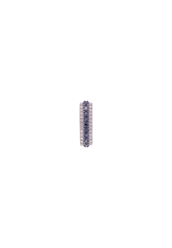 Black Diamond Pendant 14 Karat White Gold 0.50 Carats