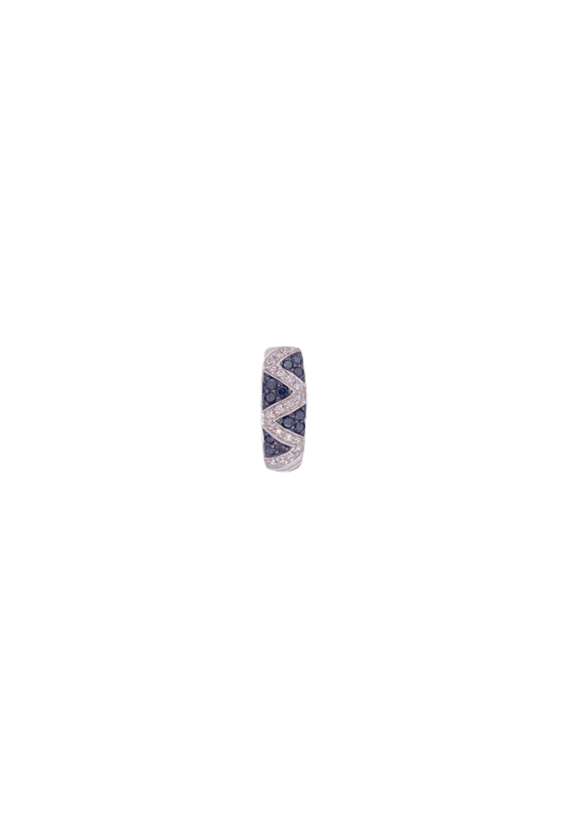 Black Diamond Pendant 14 Karat White Gold 0.39 Carats