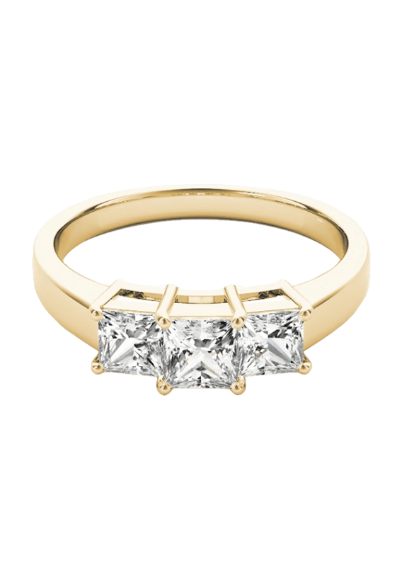 ENGAGEMENT RINGS 3 STONE PRINCESS