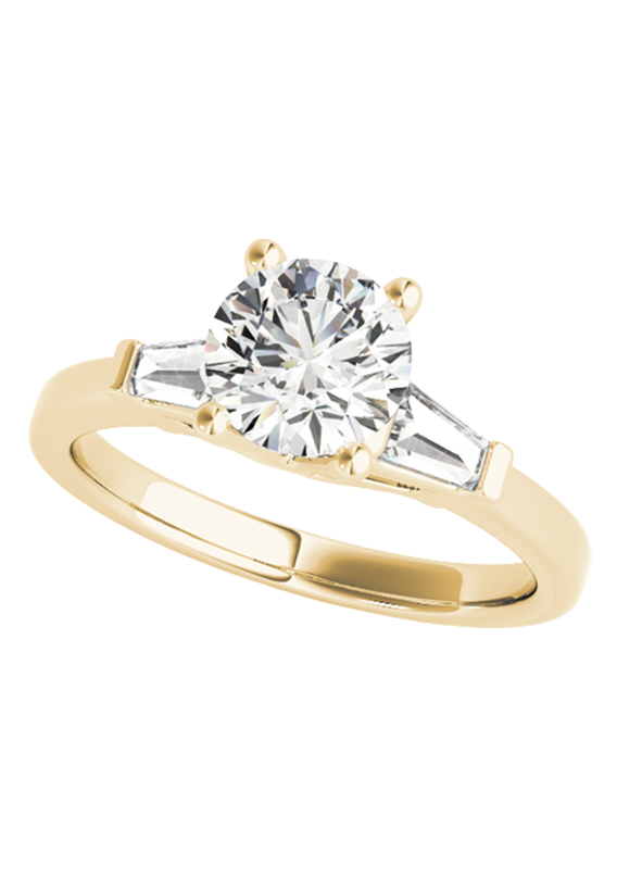 ENGAGEMENT RINGS FANCY SHAPE BAGUETTE REMOUNTS