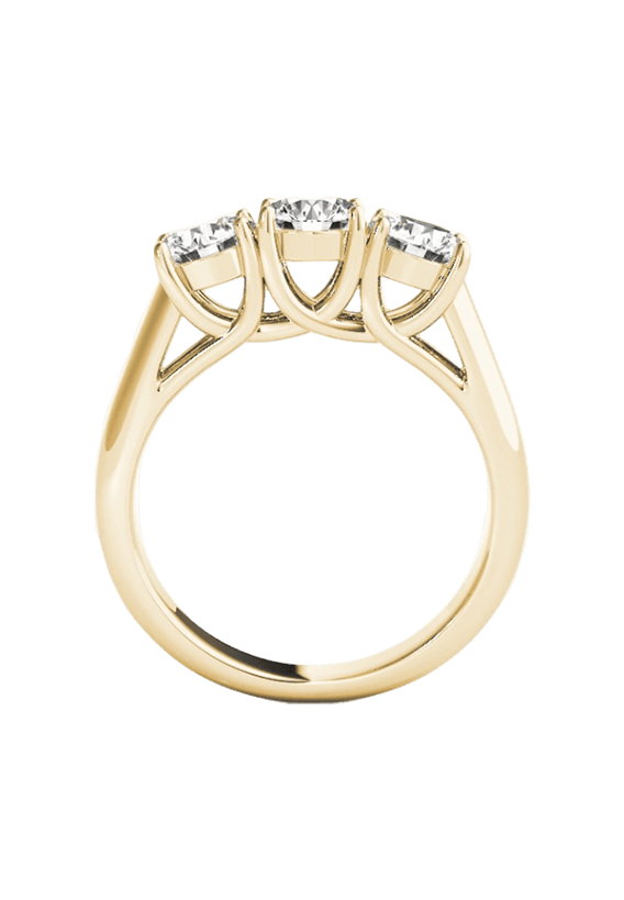 ENGAGEMENT RINGS 3 STONE ROUND