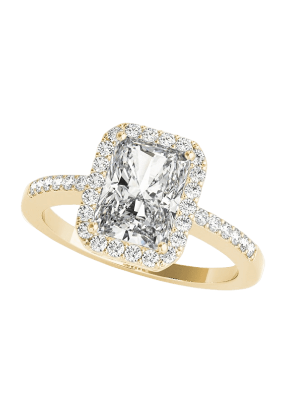 ENGAGEMENT RINGS HALO EMERALD