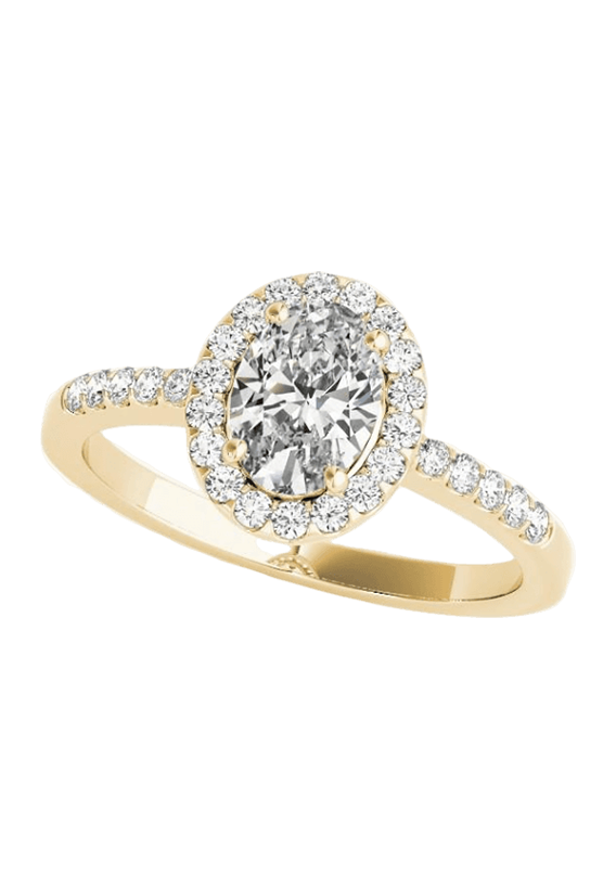 ENGAGEMENT RINGS HALO OVAL