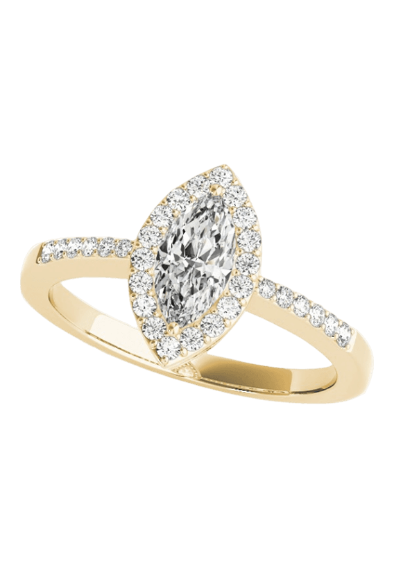 ENGAGEMENT RINGS HALO MARQUISE