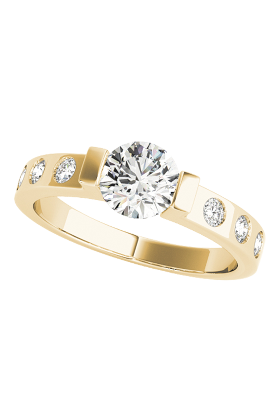 ENGAGEMENT RINGS SINGLE ROW PRONG SET