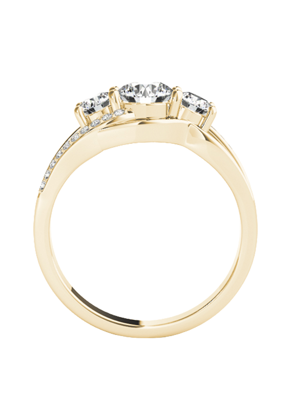 ENGAGEMENT RINGS 3 STONE ROUND