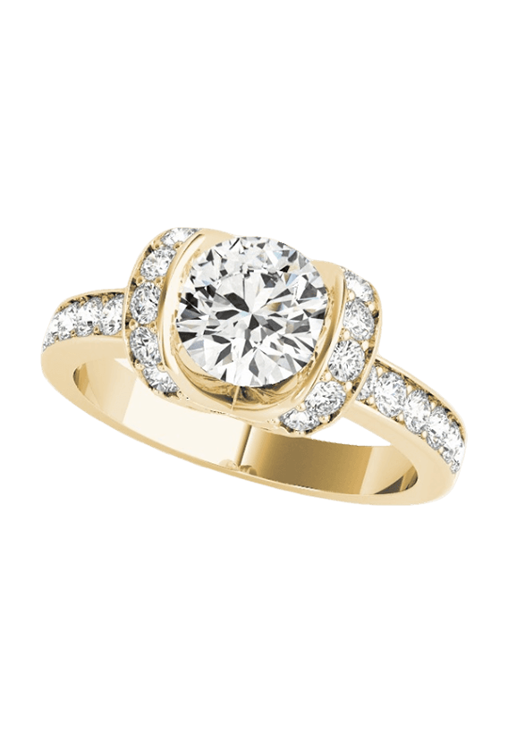 ENGAGEMENT RINGS SINGLE ROW PRONG SET