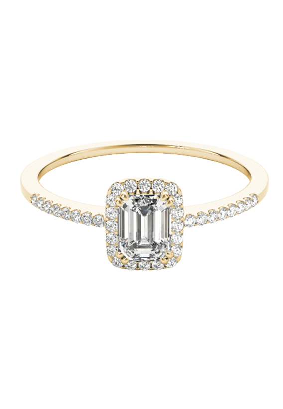 ENGAGEMENT RINGS HALO EMERALD