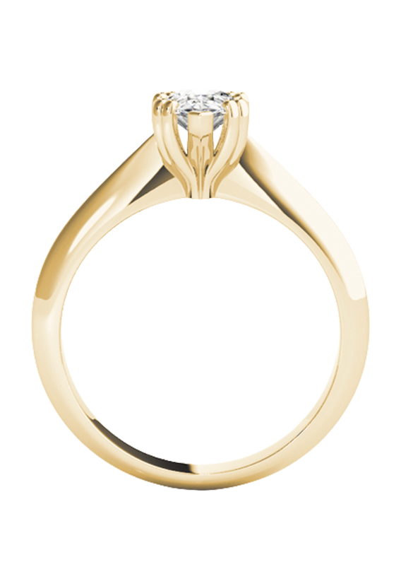 DOUBLE PRONG PEAR ENGAGEMENT RING