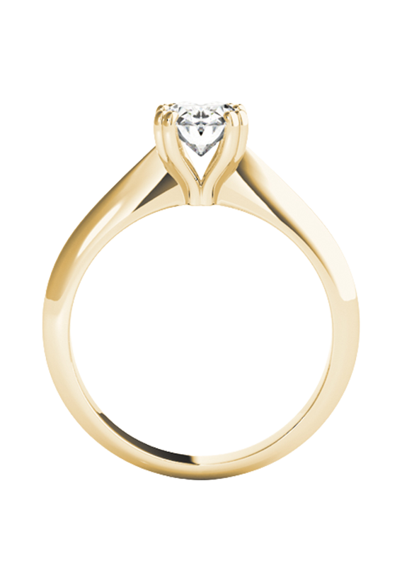 DOUBLE PRONG OVAL ENGAGEMENT RING