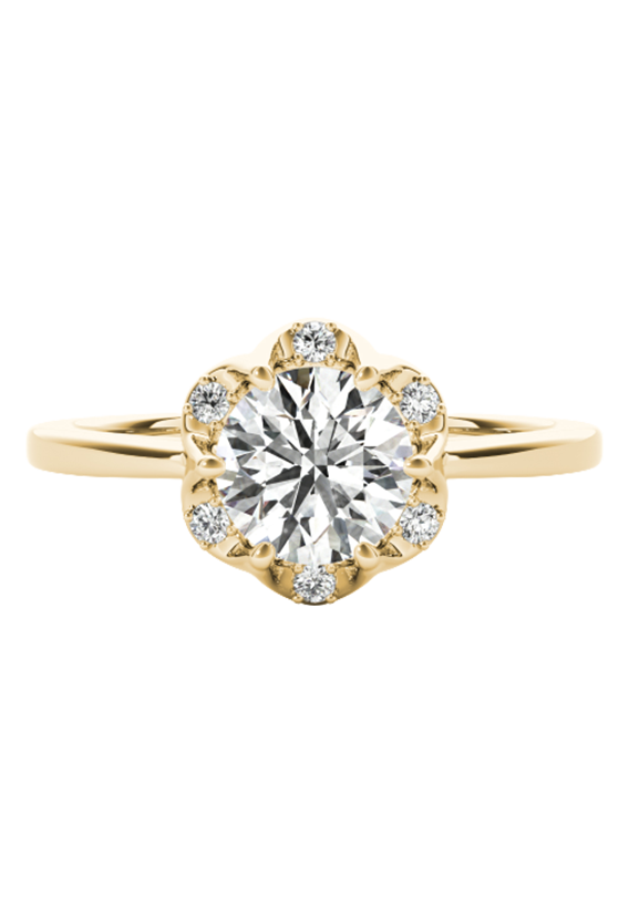 ENGAGEMENT RINGS ROUND CENTER