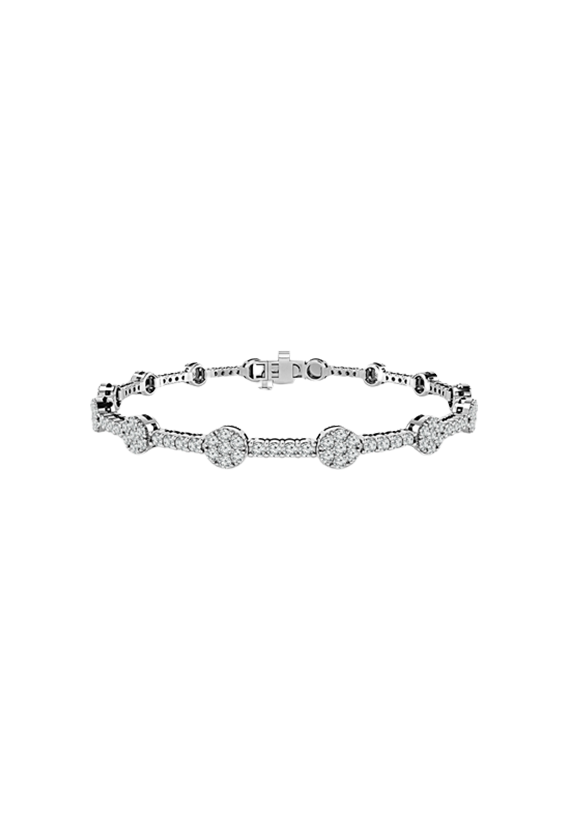 Ladies Diamond Flexible Bangle 2.00 Carats