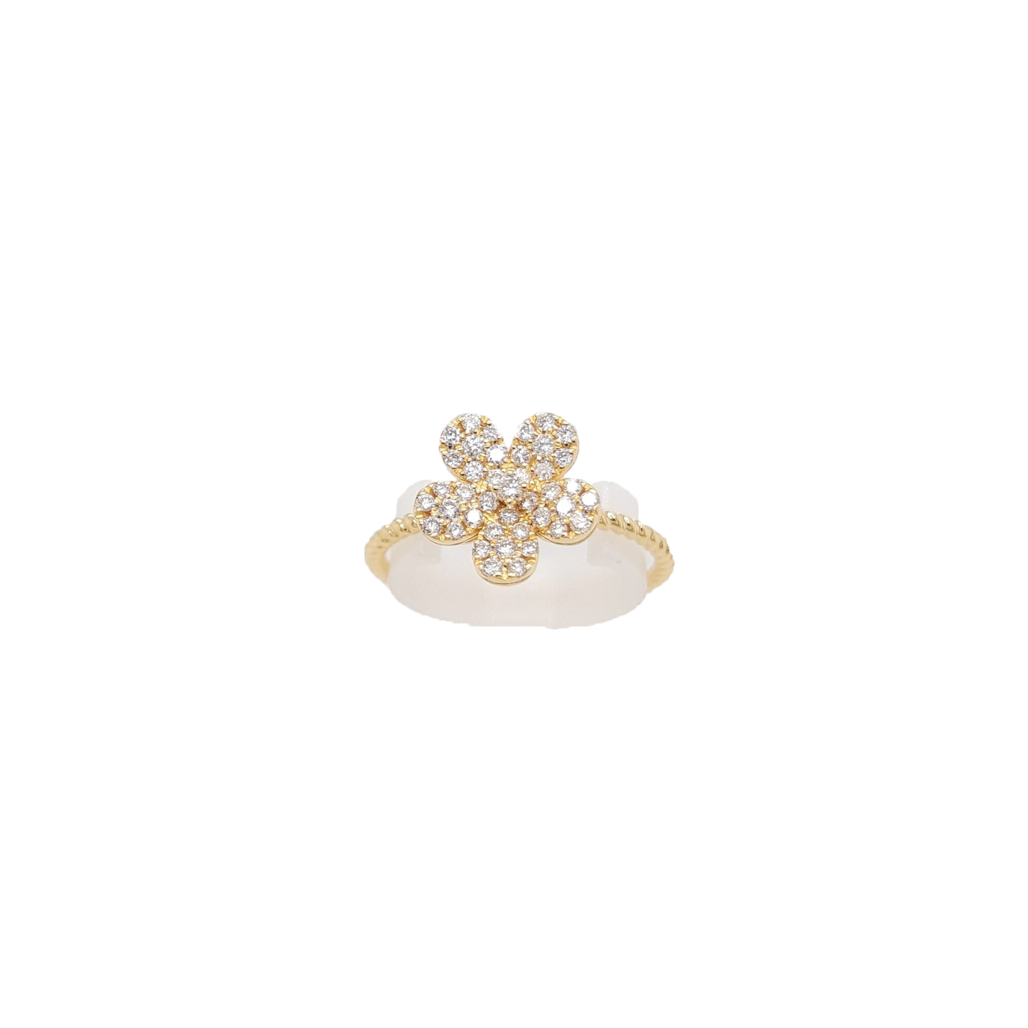 Ladies Diamond Flower Ring 0.27 Carats