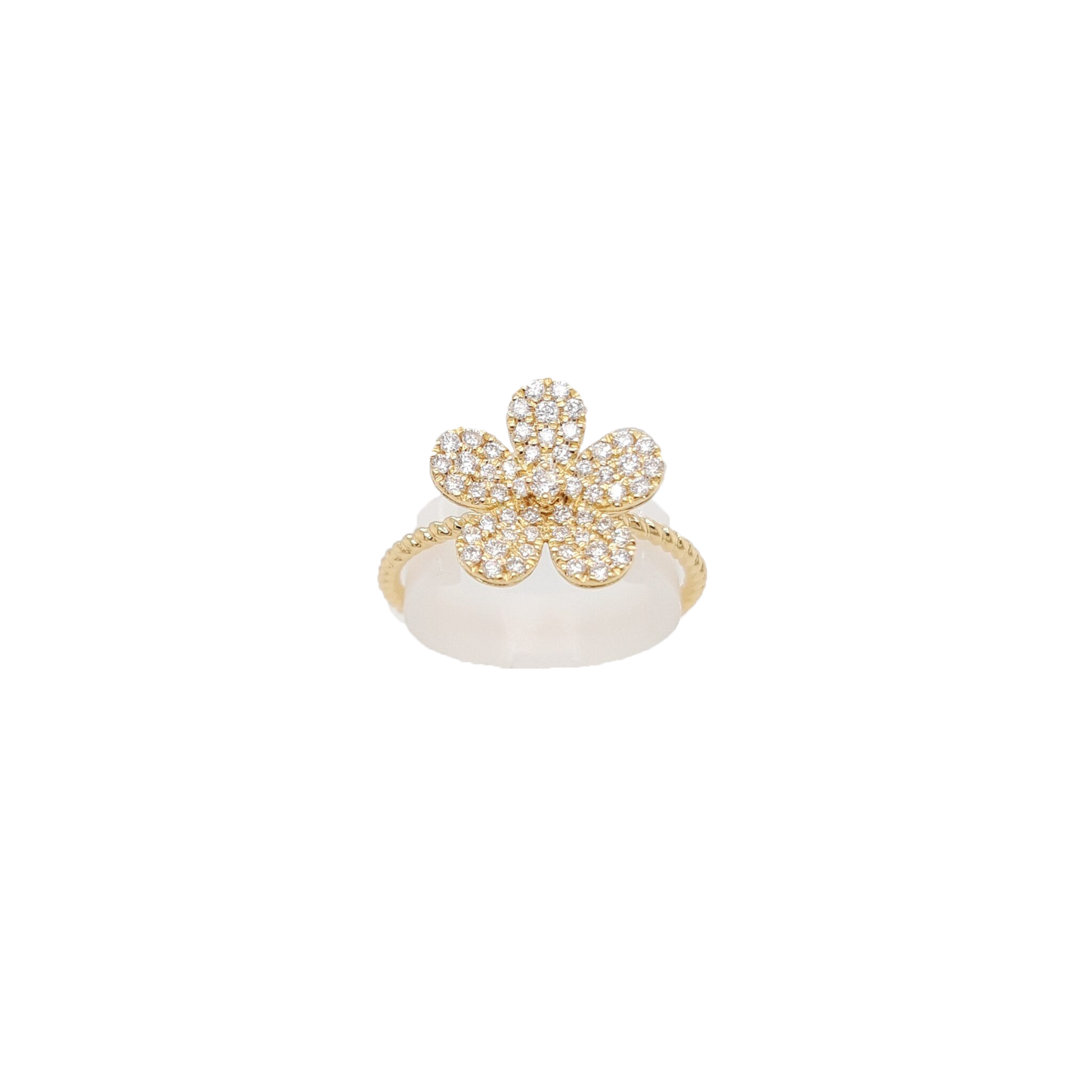 Ladies Diamond Flower Ring 0.33 Carats