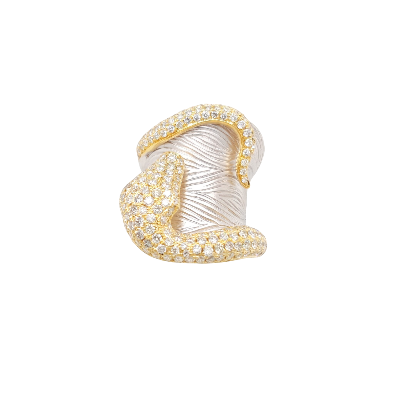 Ladies Diamond Serpent Ring 2.15 Carats