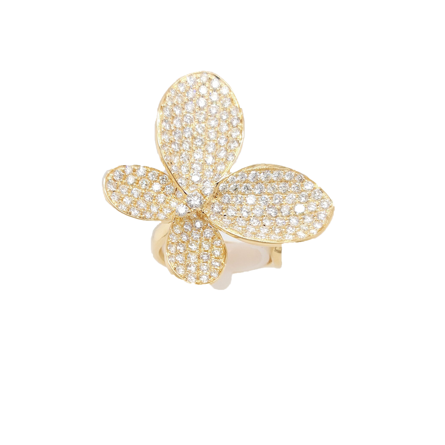 Ladies Diamond Butterfly Ring 2.99 Carats