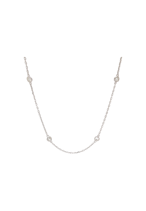 Ladies Diamond By The Yard Necklace 0.50 Carats