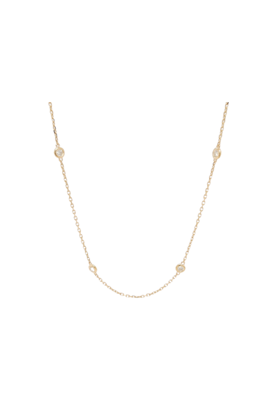 Ladies Diamond By The Yard Necklace 0.50 Carats