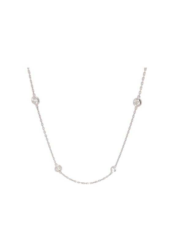 Ladies Diamond By The Yard Necklace 1.00 Carats