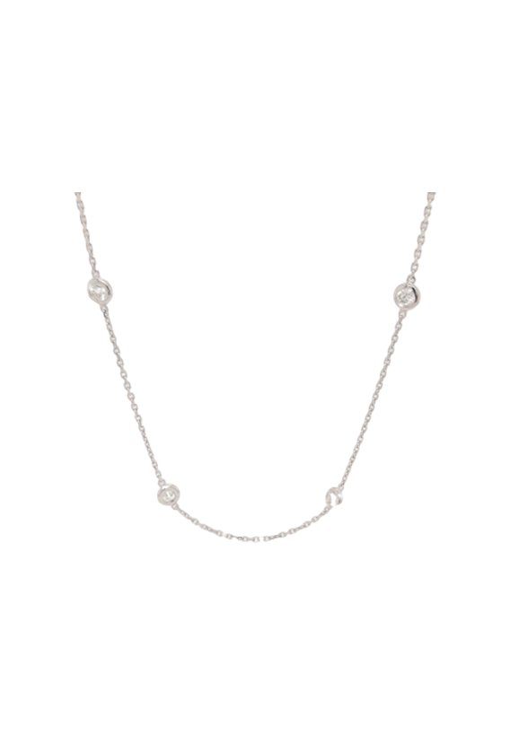 Ladies Diamond By The Yard Necklace 1.00 Carats