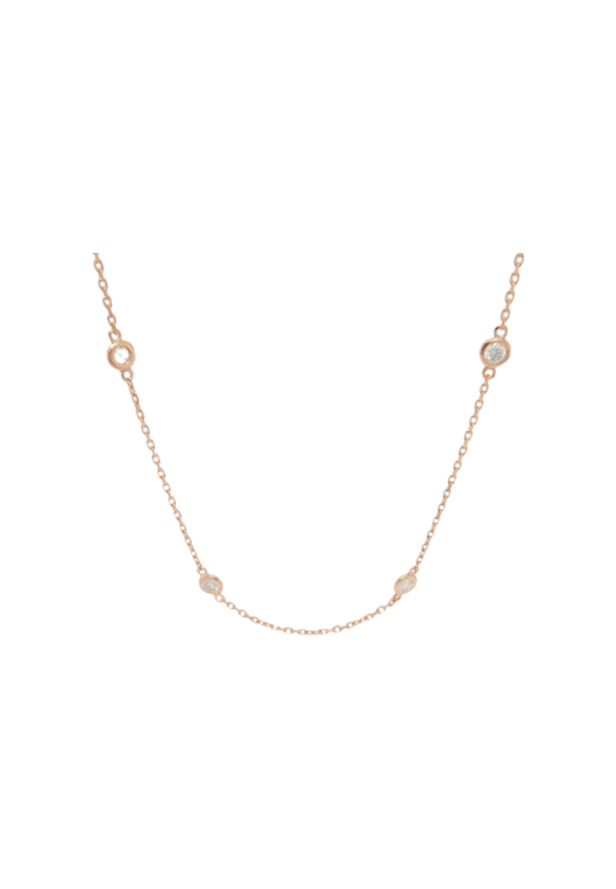 Ladies Diamond By The Yard Necklace 1.50 Carats