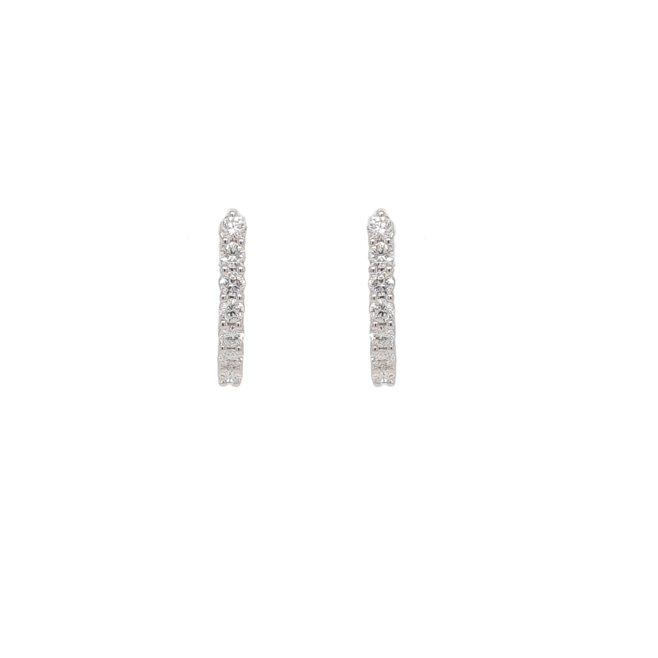 Ladies Diamond Huggy Earrings 0.11 Carats