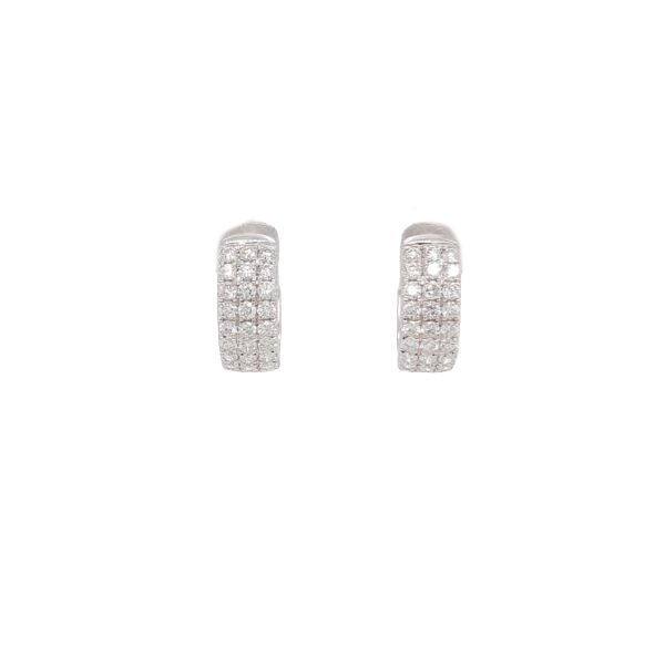 Ladies Diamond Huggy Earrings 1.01 Carats
