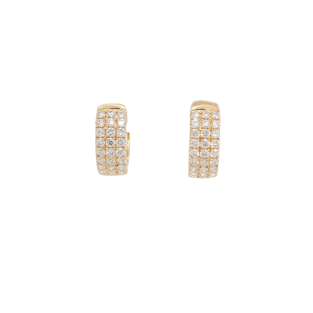 Ladies Diamond Huggy Earrings 1.03 Carats