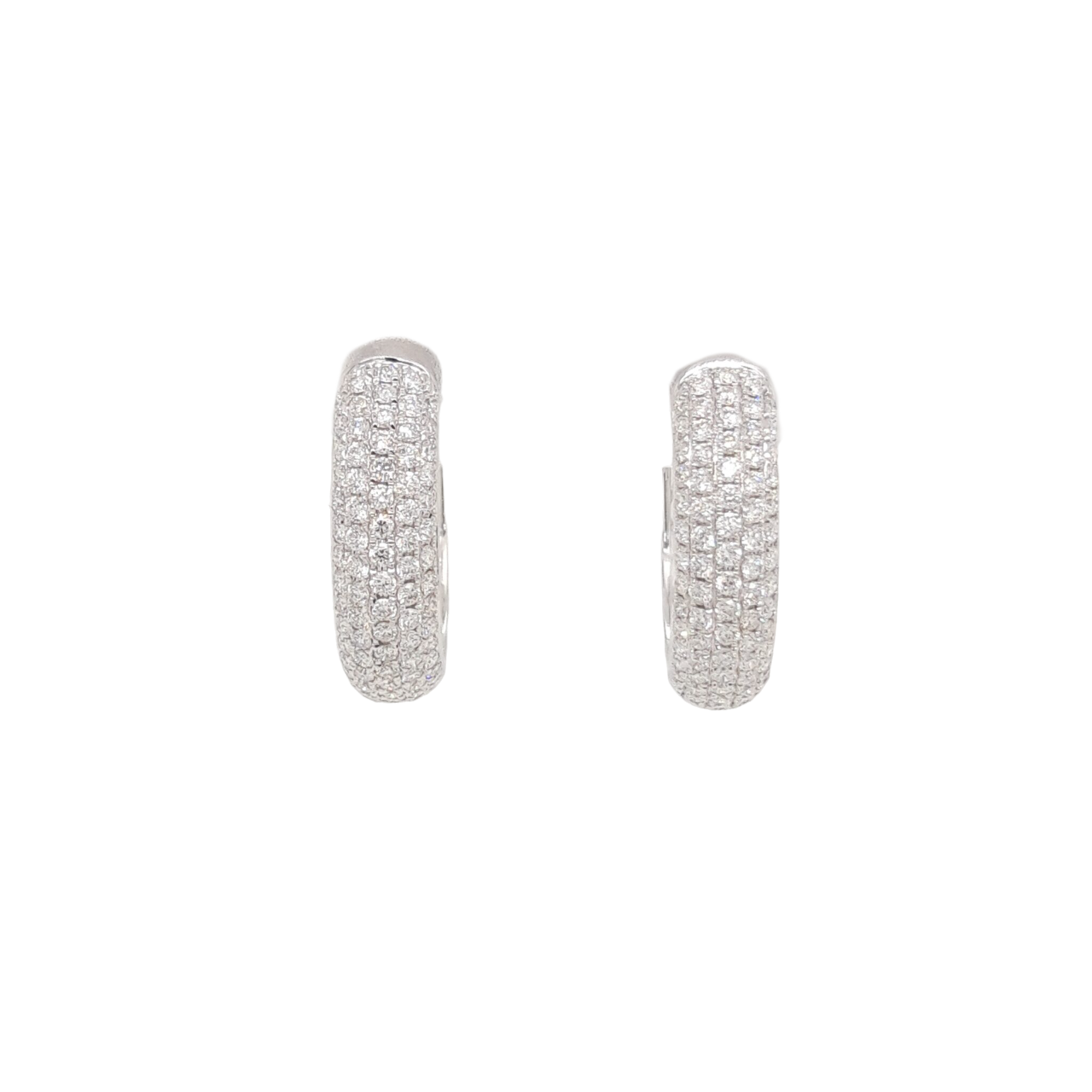 Ladies Diamond Huggy Earrings 1.19 Carats