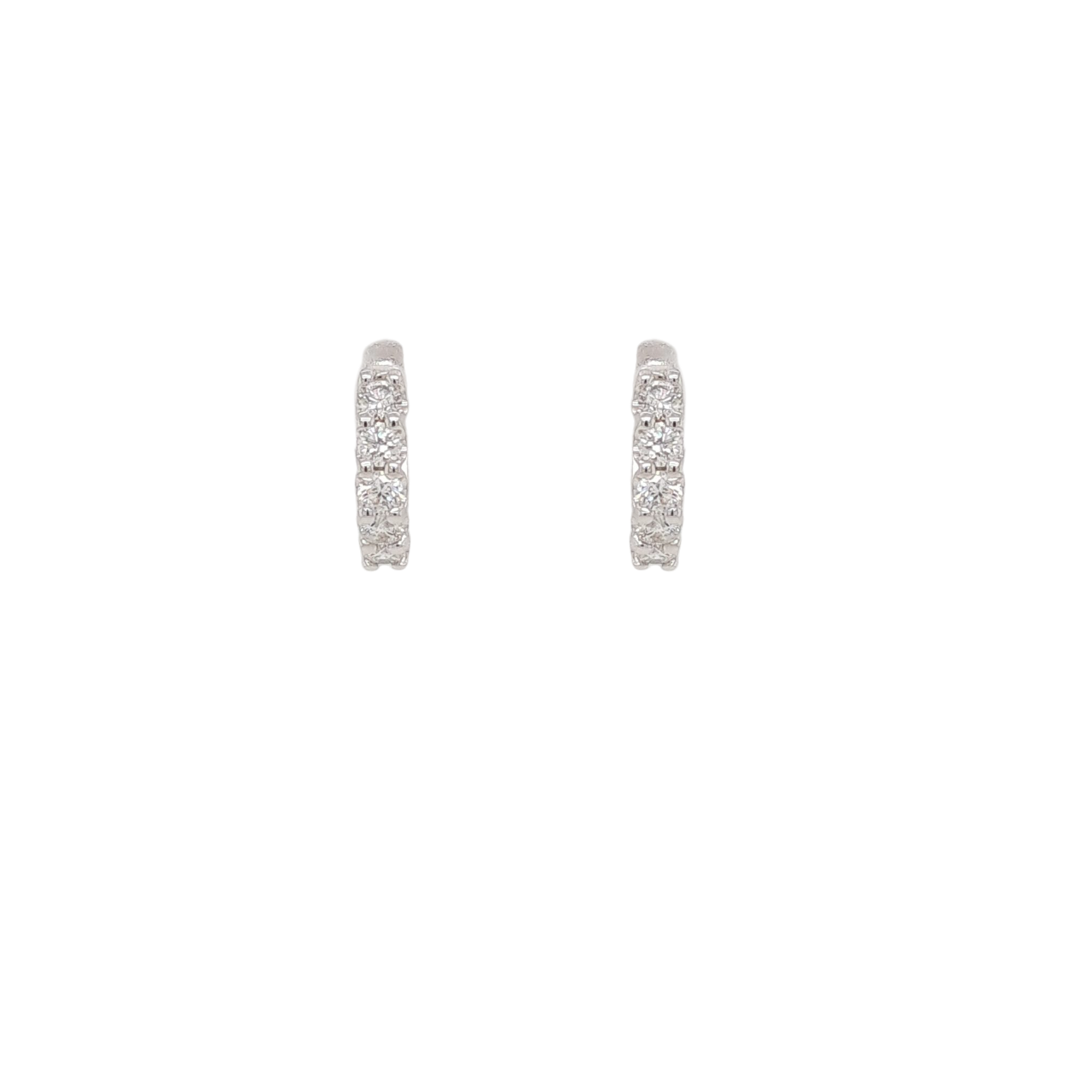 Ladies Diamond Huggy Earrings 0.68 Carats