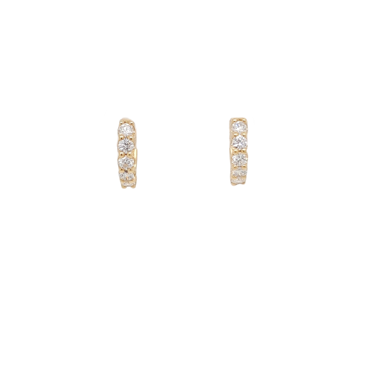 Ladies Diamond Huggy Earrings 0.48 Carats