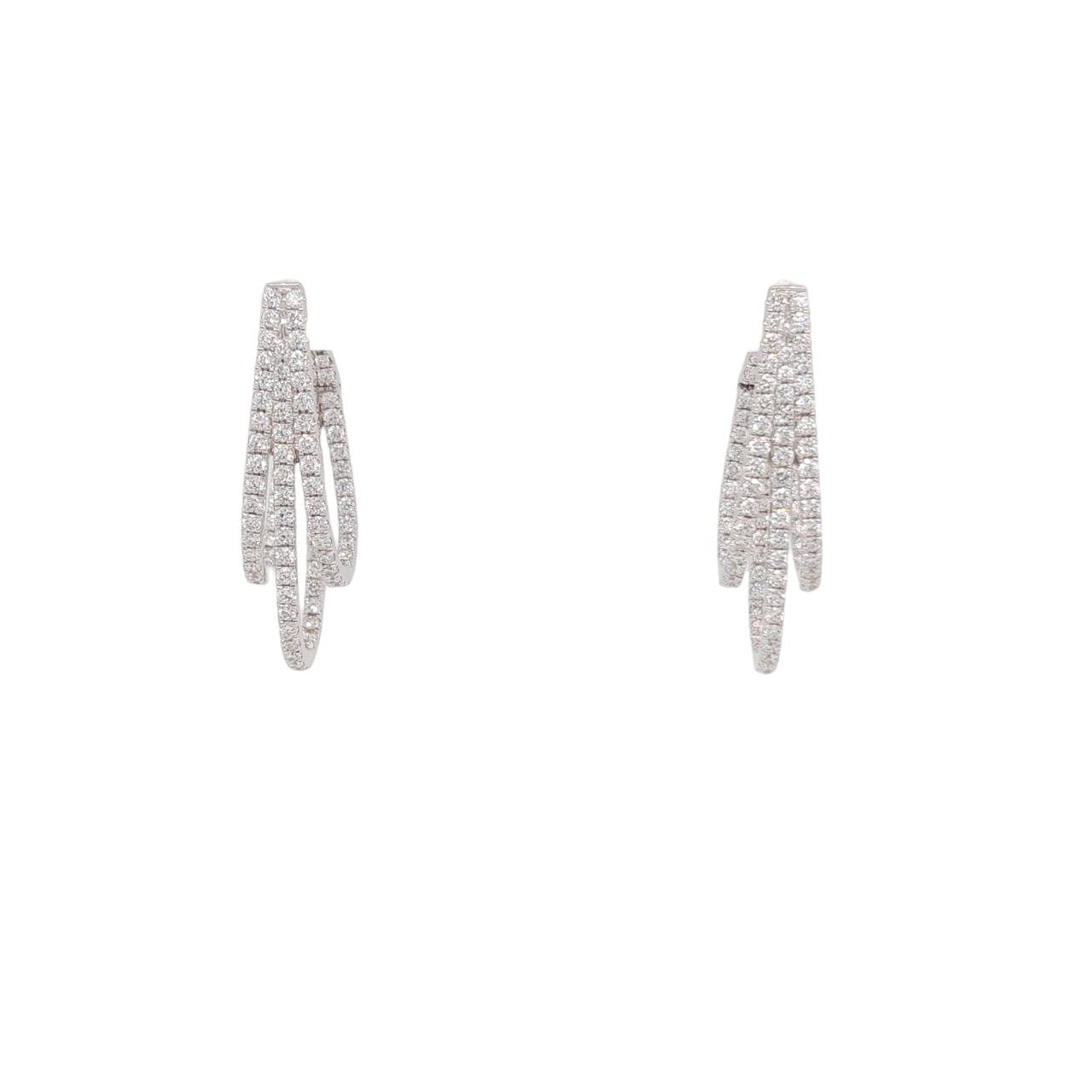 Ladies Diamond Earrings 2.10 Carats