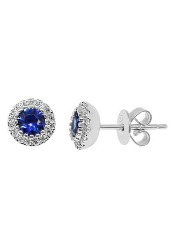 14KTW/G,LCER SAPP0.42CTS RD0.12 SHV