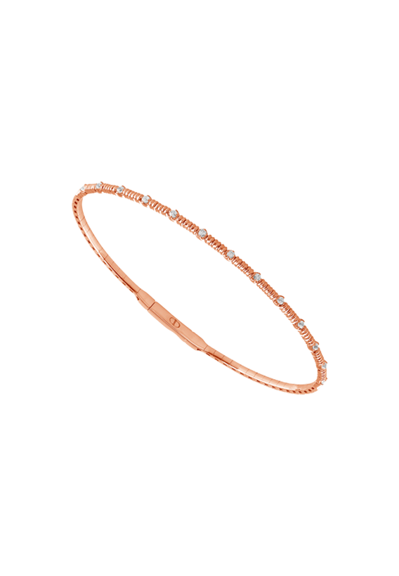 Ladies Diamond Flexible Bangle 0.20 Carats